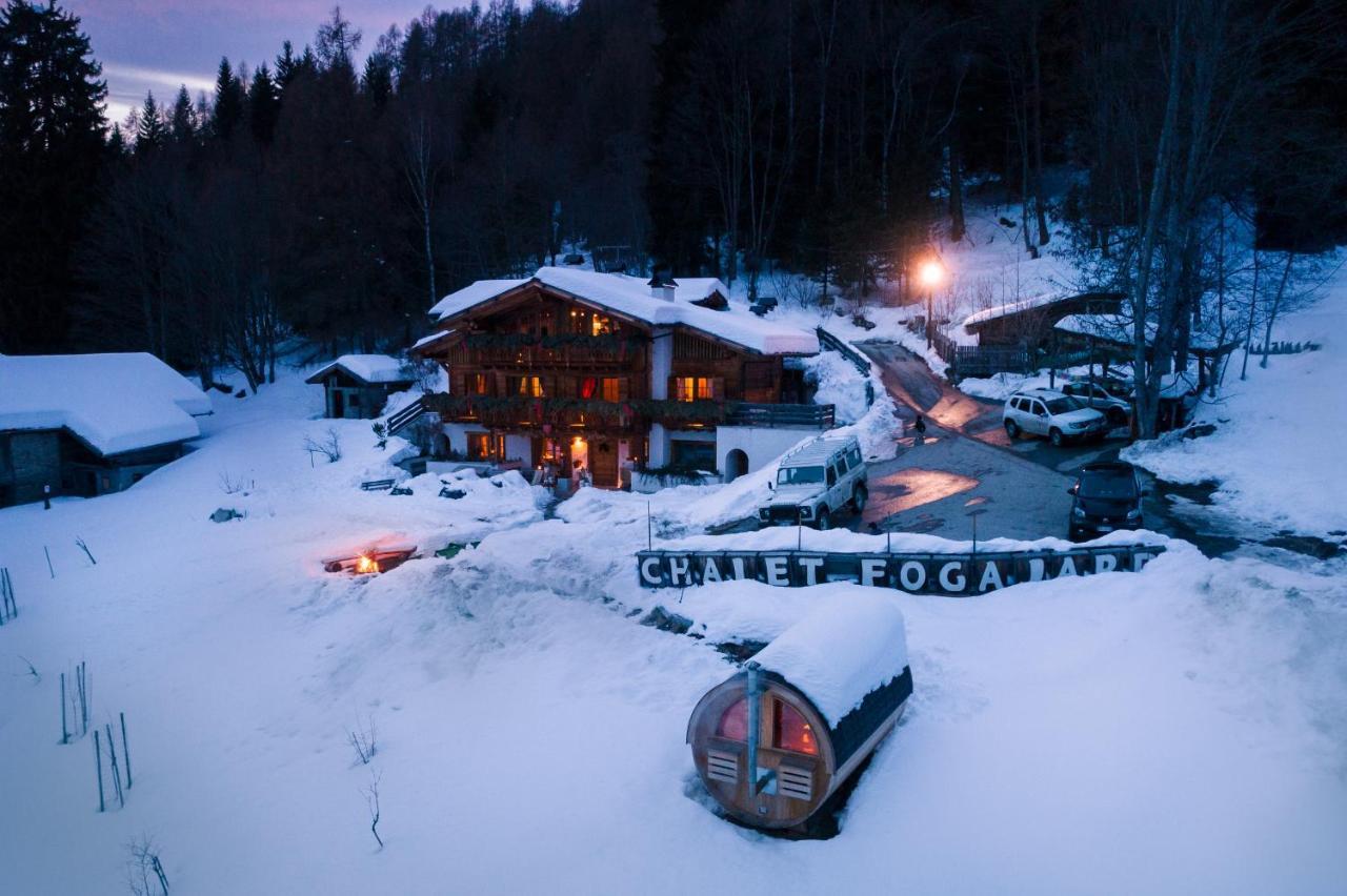 Fogajard Lovely Chalet 마돈나 디 캄필리오 외부 사진